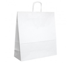 Papírová taška bílá ExtraTWIST 45x17x48