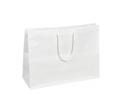 Papírová taška bílá Siena 34x12x25