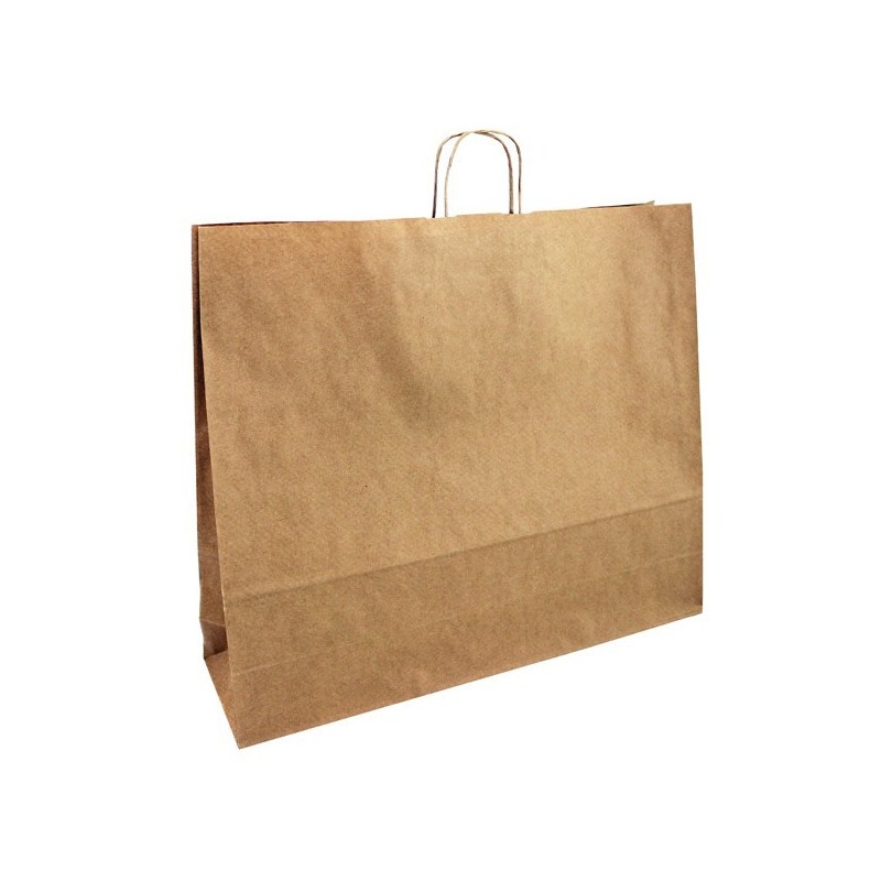 Papírová taška hnědá Toptwist 54x14x49 Papírová taška hnědá Toptwist 54x14x49