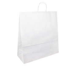 Papírová taška bílá Totwist 45x17x48
