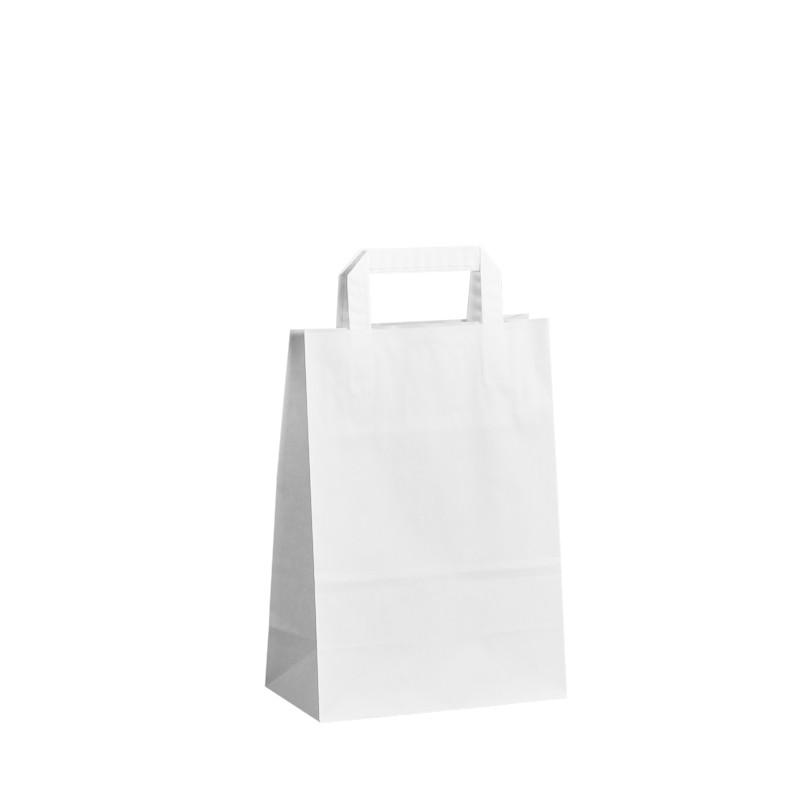 Papírová taška bílá Topcraft 20x10x28