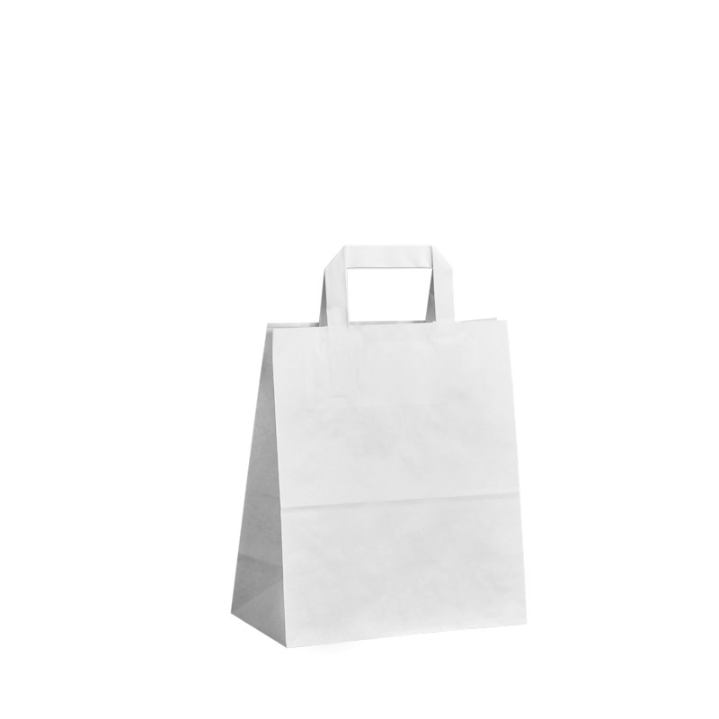 Papírová taška bílá Krafter 22x11x25