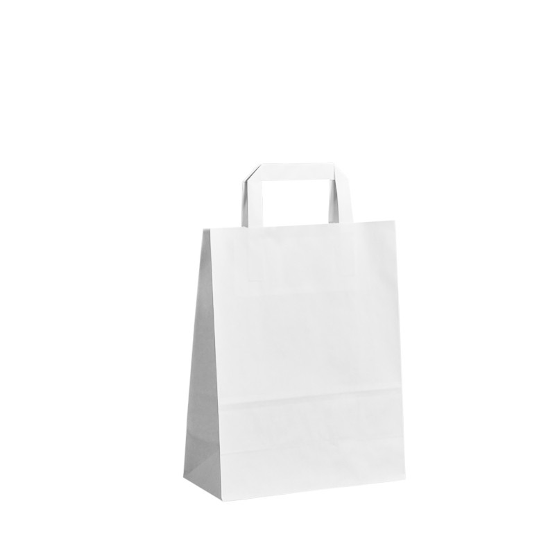 Papírová taška bílá ExtraKRAFT 22x10x28