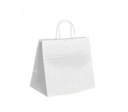 Papírová taška bílá Twister 32x22x27