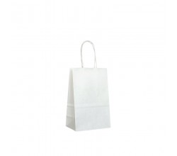 Papírová taška bílá Twister 14x8x22
