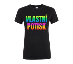 Dámské tričko SOL'S REGENT 150g barevné + POTISK