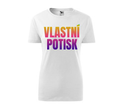 Dámské tričko MALFINI CLASSIC NEW 145g bílé + POTISK